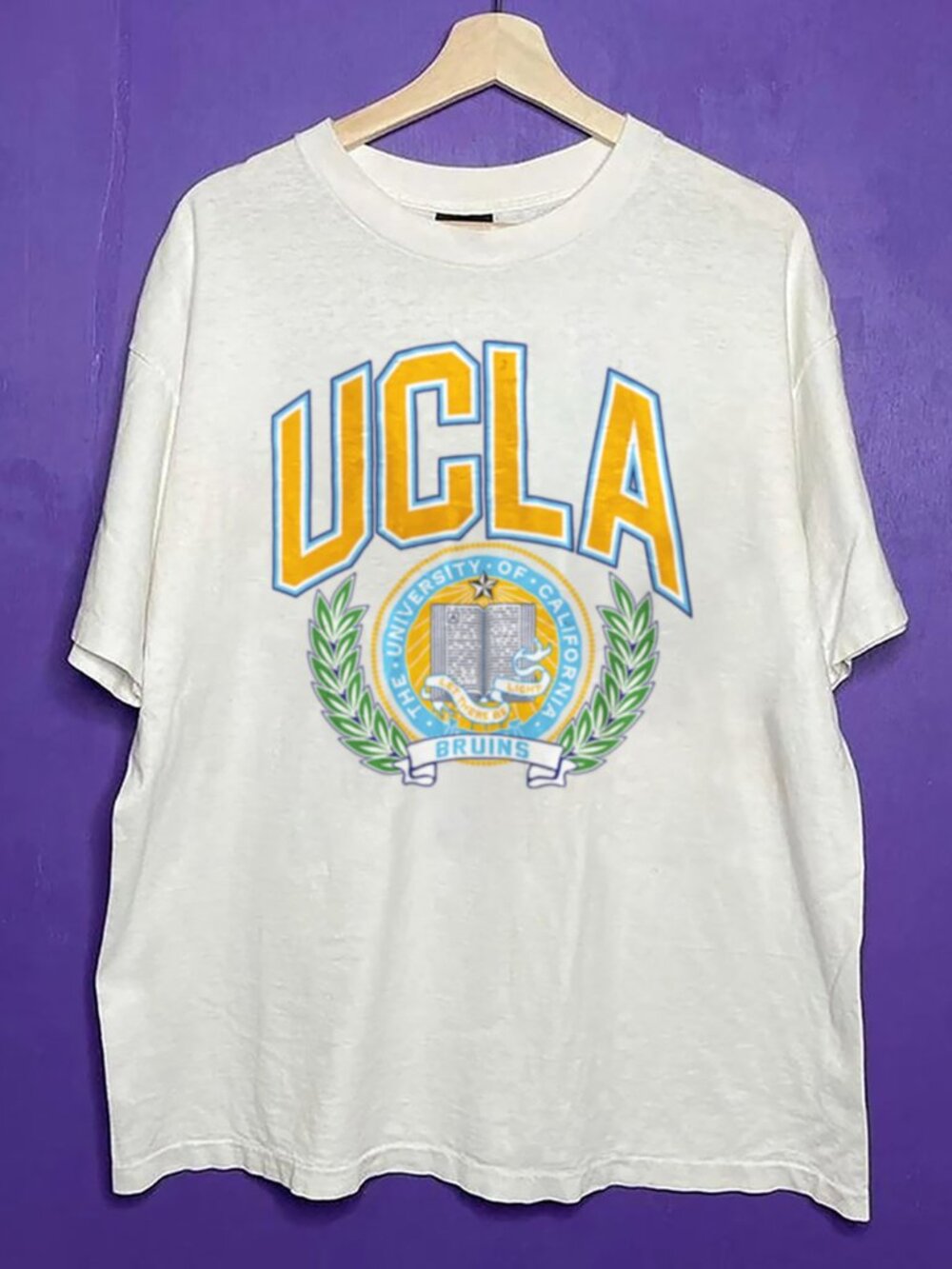 Vintage UCLA Bruins Football Logo Shirt, Retro University of California Shirt